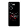 Дизайнерский силиконовый чехол для Tecno Camon 20 Death note Тетрадь смерти