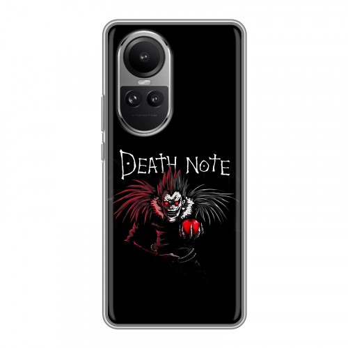 Дизайнерский силиконовый чехол для OPPO Reno10 Death note Тетрадь смерти
