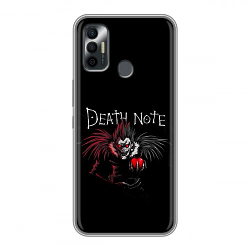 Дизайнерский силиконовый чехол для Tecno Spark 7 Death note Тетрадь смерти