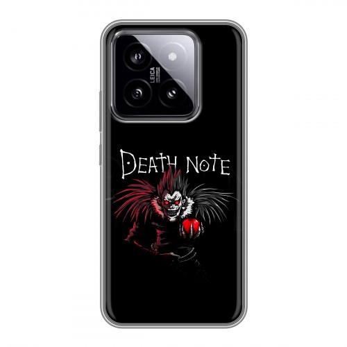 Дизайнерский силиконовый чехол для Xiaomi 14 Death note Тетрадь смерти