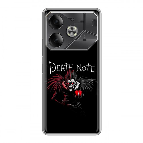 Дизайнерский силиконовый чехол для Tecno Pova 6 Death note Тетрадь смерти