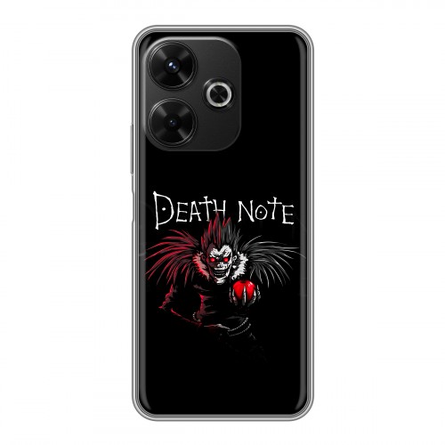 Дизайнерский силиконовый чехол для RedMi 13 4G Death note Тетрадь смерти