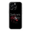 Дизайнерский силиконовый чехол для Iphone 16 Pro Death note Тетрадь смерти