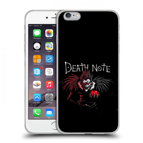 Дизайнерский силиконовый чехол для Iphone 6 Plus/6s Plus Death note Тетрадь смерти