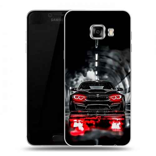 Дизайнерский пластиковый чехол для Samsung Galaxy C5 BMW БМВ