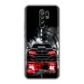 Дизайнерский силиконовый чехол для Xiaomi RedMi 9 BMW БМВ