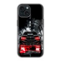 Дизайнерский силиконовый чехол для Iphone 15 BMW БМВ