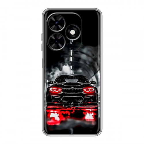 Дизайнерский силиконовый чехол для Tecno Spark Go 2024 BMW БМВ