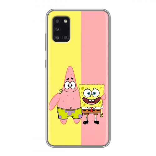 Дизайнерский силиконовый чехол для Samsung Galaxy A31 Спанч боб Спанчбоб