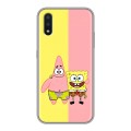 Дизайнерский силиконовый чехол для Samsung Galaxy M01 Спанч боб Спанчбоб