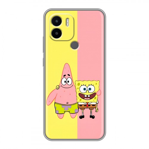Дизайнерский силиконовый чехол для Xiaomi Redmi A1 Plus Спанч боб Спанчбоб