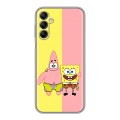 Дизайнерский силиконовый с усиленными углами чехол для Samsung Galaxy A14 Спанч боб Спанчбоб