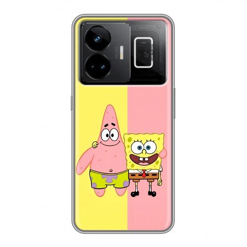 Дизайнерский силиконовый чехол для Realme GT3 Спанч боб Спанчбоб