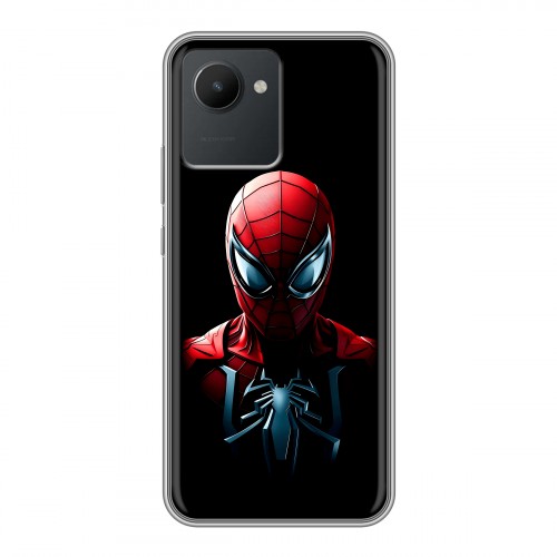 Дизайнерский силиконовый чехол для Realme C30 Spiderman Человек паук
