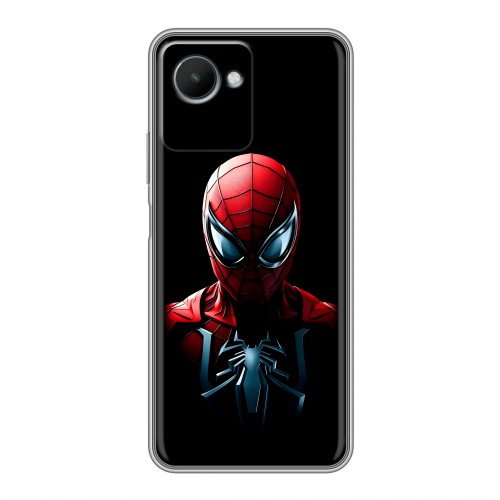 Дизайнерский силиконовый чехол для Realme C30s Spiderman Человек паук