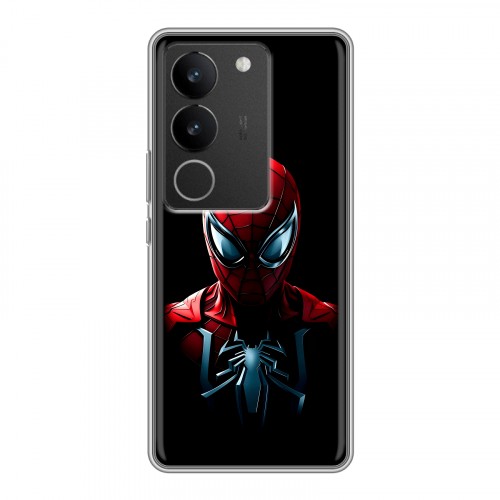 Дизайнерский силиконовый с усиленными углами чехол для Vivo V29 Spiderman Человек паук