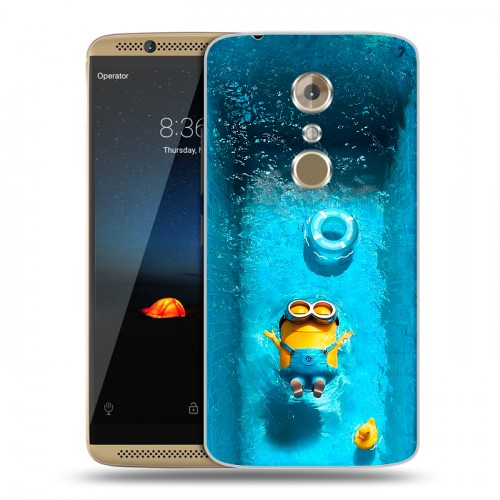 Дизайнерский пластиковый чехол для ZTE Axon 7 Миньоны