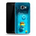 Дизайнерский пластиковый чехол для Samsung Galaxy C5 Миньоны