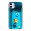Дизайнерский силиконовый чехол для Iphone 11 Миньоны