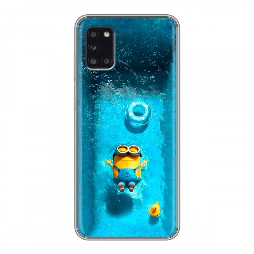 Дизайнерский силиконовый чехол для Samsung Galaxy A31 Миньоны