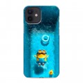 Дизайнерский силиконовый чехол для Iphone 12 Миньоны