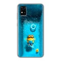 Дизайнерский силиконовый чехол для ZTE Blade A31 Миньоны