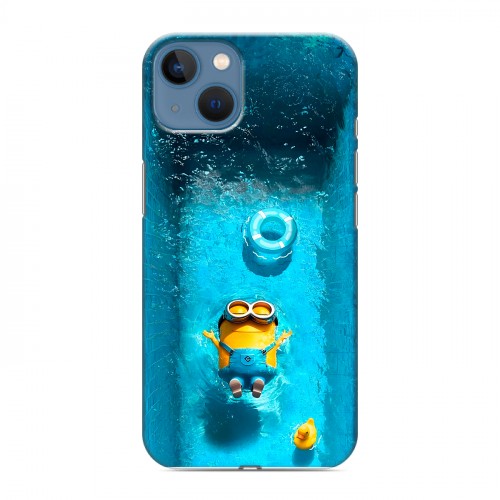 Дизайнерский силиконовый чехол для Iphone 13 Миньоны