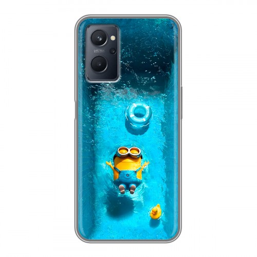 Дизайнерский силиконовый чехол для Realme 9i Миньоны
