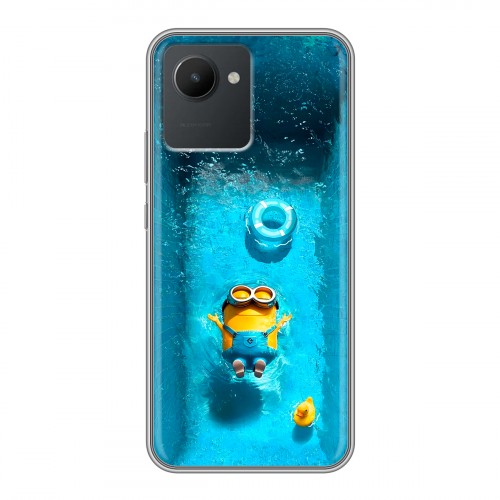 Дизайнерский силиконовый чехол для Realme C30 Миньоны