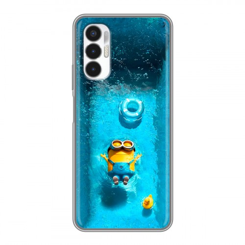 Дизайнерский силиконовый чехол для Tecno Pova 3 Миньоны