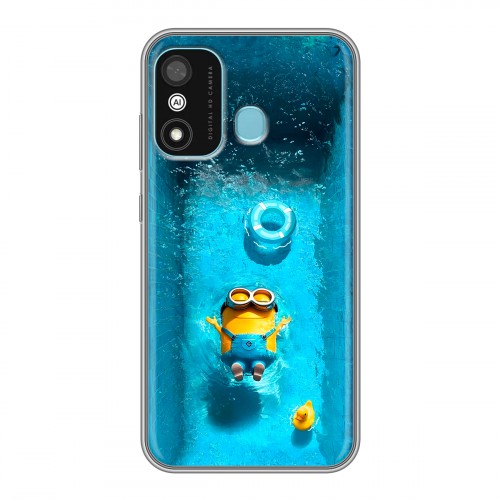 Дизайнерский силиконовый чехол для Itel A27 Миньоны