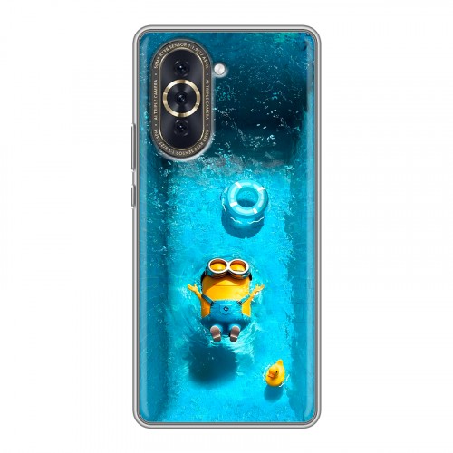 Дизайнерский силиконовый с усиленными углами чехол для Huawei Nova 10 Миньоны