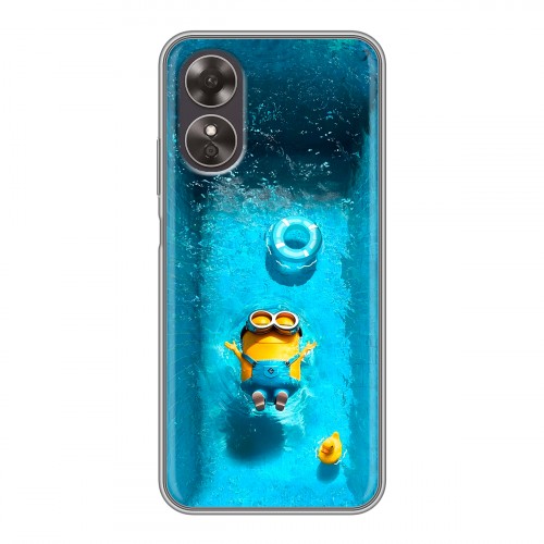 Дизайнерский пластиковый чехол для OPPO A17 Миньоны