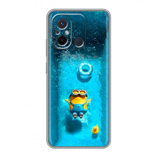 Дизайнерский силиконовый чехол для Xiaomi RedMi 12C Миньоны