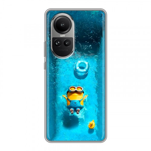 Дизайнерский силиконовый чехол для OPPO Reno10 Миньоны