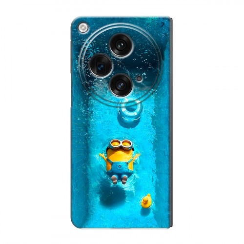 Дизайнерский пластиковый чехол для OPPO Find N3 Миньоны