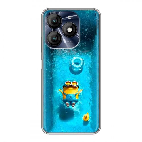 Дизайнерский пластиковый чехол для Itel A70 Миньоны