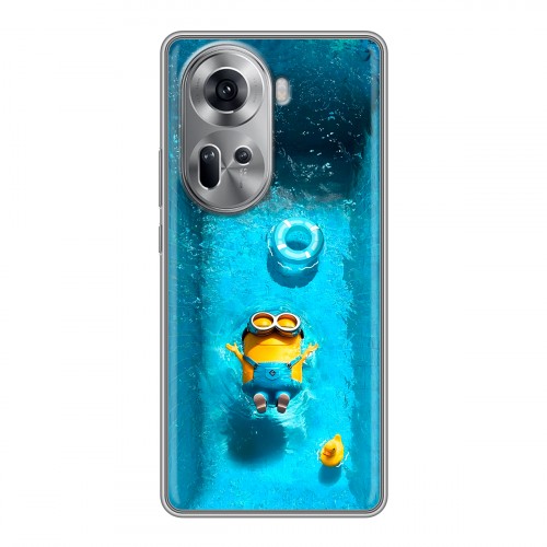 Дизайнерский силиконовый чехол для OPPO Reno 11 Миньоны