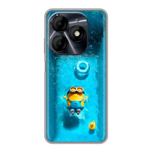 Дизайнерский силиконовый чехол для Itel P55 4G Миньоны