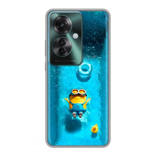 Дизайнерский силиконовый чехол для Oppo Reno 11F Миньоны