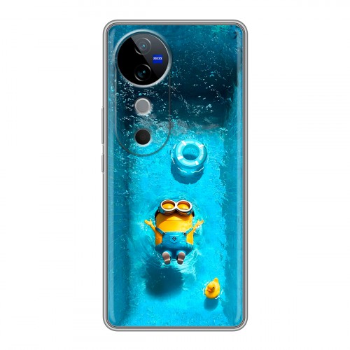Дизайнерский силиконовый чехол для Vivo V40 5G Миньоны