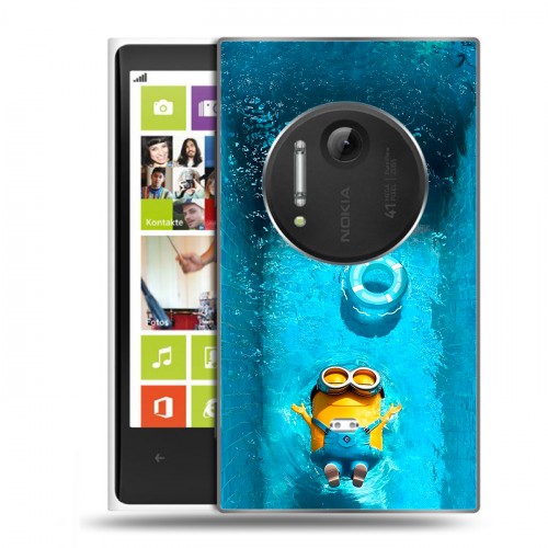 Дизайнерский силиконовый чехол для Nokia Lumia 1020 Миньоны