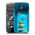 Дизайнерский пластиковый чехол для HTC Desire 500 Миньоны