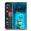 Дизайнерский пластиковый чехол для Nokia X Миньоны