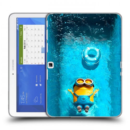 Дизайнерский силиконовый чехол для Samsung Galaxy Tab 4 10.1 Миньоны