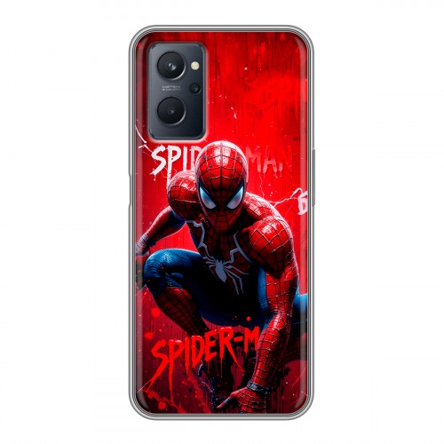 Дизайнерский силиконовый чехол для Realme 9i Spiderman Человек паук