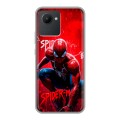 Дизайнерский силиконовый чехол для Realme C30 Spiderman Человек паук