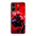 Дизайнерский силиконовый чехол для Infinix Smart 7 Spiderman Человек паук