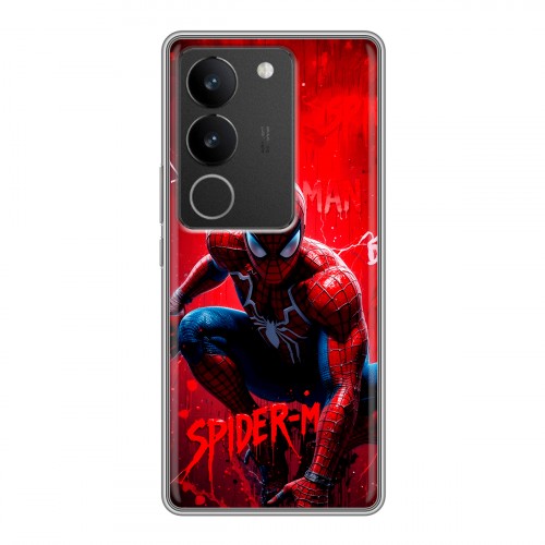 Дизайнерский силиконовый чехол для Vivo S17 Spiderman Человек паук