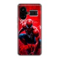 Дизайнерский силиконовый чехол для Realme GT5 Spiderman Человек паук
